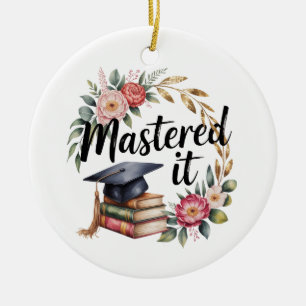 Personalised Mastered It Graduation Ceramic Ornament