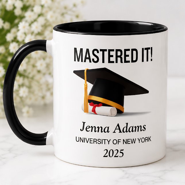 Personalised Mastered It High School Graduation Mug (Creator Uploaded)