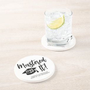 Personalised Masters Degree Graduation Mastered It Coaster