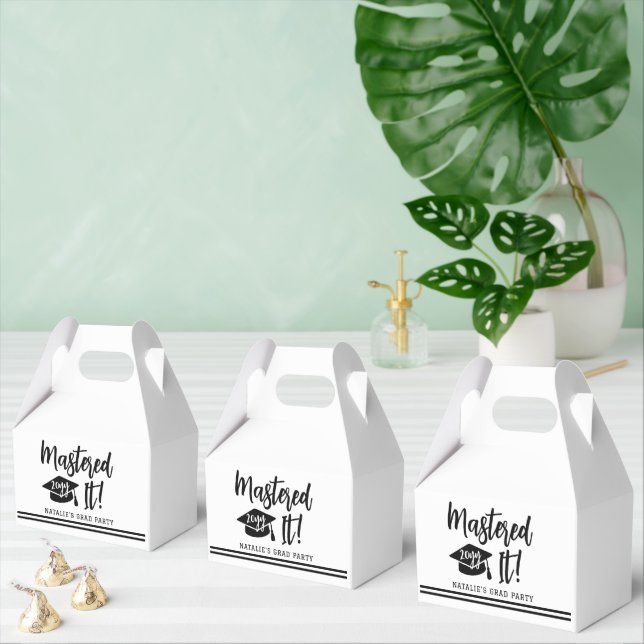 Personalised Masters Degree Graduation Mastered It Favour Box (Multiple)