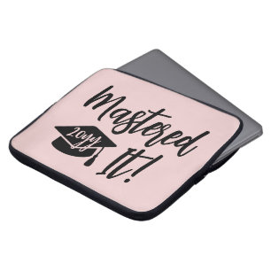Personalised Masters Degree Graduation Mastered It Laptop Sleeve