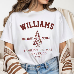 Personalised Matching Family Christmas T-Shirts