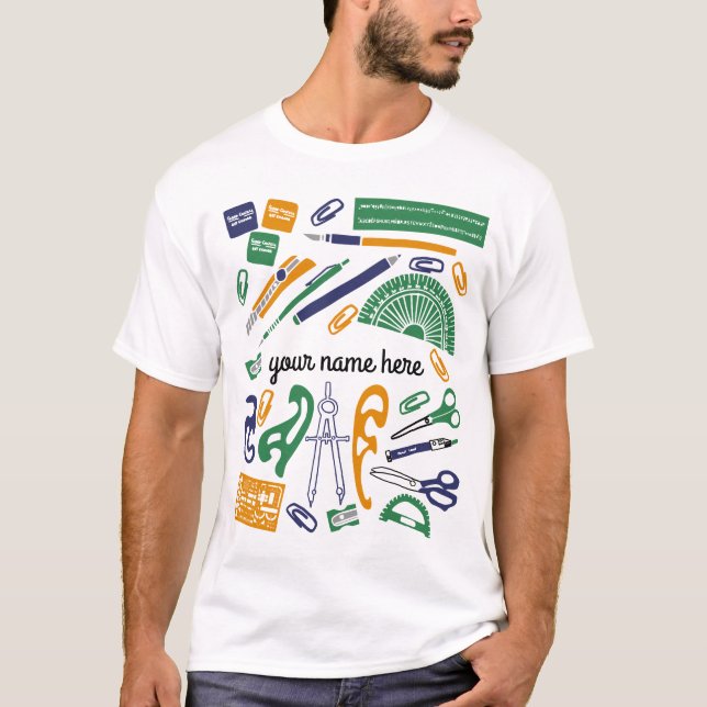 Personalised Math Teacher T-shirt (Front)