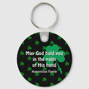 Personalised MAY GOD HOLD YOU St Patricks Day Key Ring