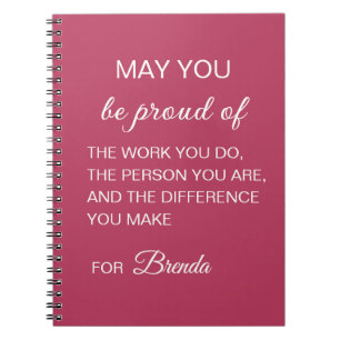 Personalised May You Be Proud Notebook