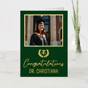 Personalised MD Doctor of Medicine Graduation Foil Greeting Card