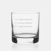 Personalised Measures Gin Glass Glasses Gifts Idea