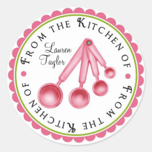 Personalised Measuring Spoon Kitchen Stickers