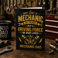 Personalised Mechanic Dad Father’s Day Card