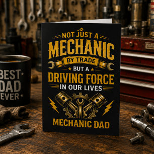 Personalised Mechanic Dad Father’s Day Card