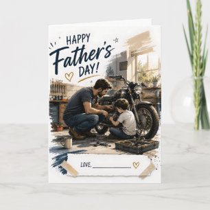 Personalised Mechanic Father’s Day Greeting Card