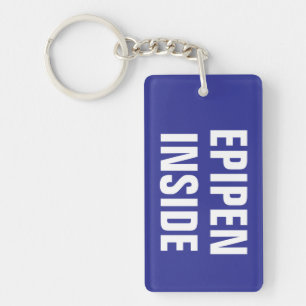 Personalised Medical Alert Tag EPIPEN Emergency  Key Ring