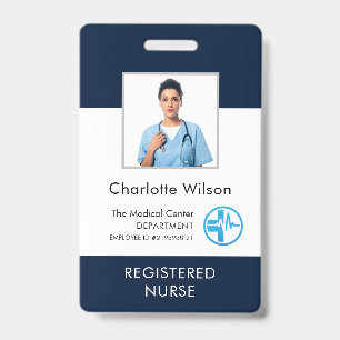 Personalised Medical Centre Logo Employee Photo ID Badge