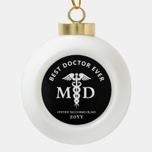 Personalised Medical Doctor Professional Christmas Ceramic Ball Christmas Ornament