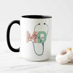 Personalised Medical Doctor Retro MD Name Gift Mug