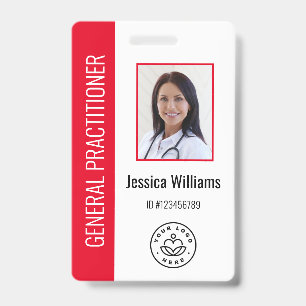 Personalised Medical Employee Logo & Photo ID Badge