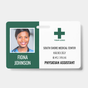 Personalised Medical Employee Logo Photo ID Badge