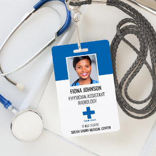Personalised Medical Employee Logo Photo ID Badge