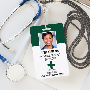 Personalised Medical Employee Logo Photo ID Badge