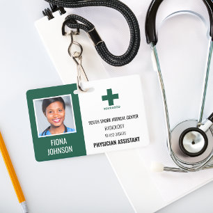 Personalised Medical Employee Logo Photo ID Badge