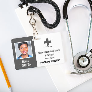 Personalised Medical Employee Logo Photo ID Badge