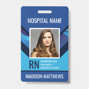 Personalised Medical Employee Photo ID Badge