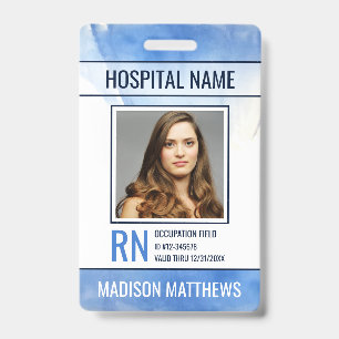 Personalised Medical Employee Photo ID Badge