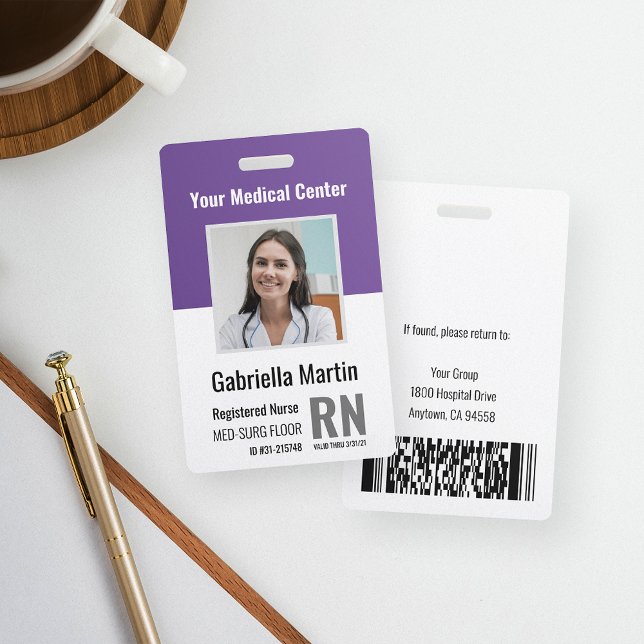 Personalised Medical Employee Photo ID Badge (Creator Uploaded)