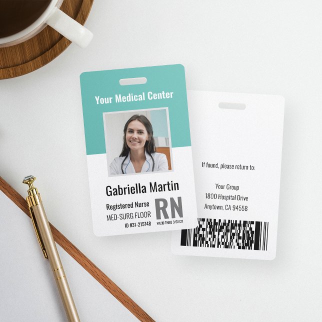 Personalised Medical Employee Photo ID Badge (Creator Uploaded)