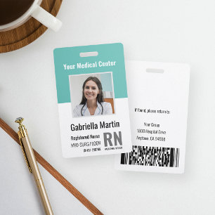 Personalised Medical Employee Photo ID ID Badge