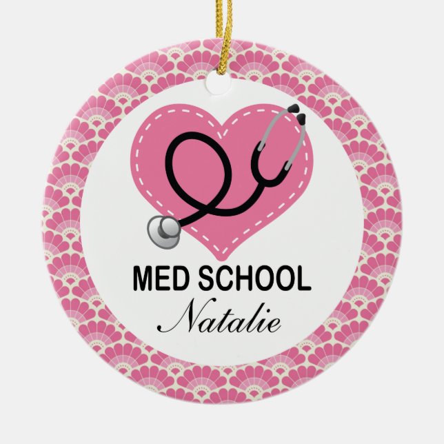 Personalised Medical School Graduate Ornament (Front)