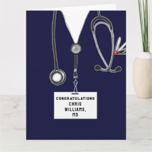 Personalised Medical School Graduation Card
