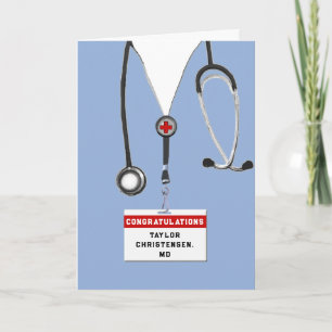 Personalised Medical School Graduation Card