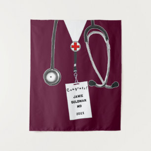 Personalised Medical School Graduation Congrats Tapestry