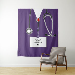 Personalised Medical School Graduation Congrats Tapestry