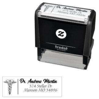 Personalised Medical Symbol Address Self-inking Stamp