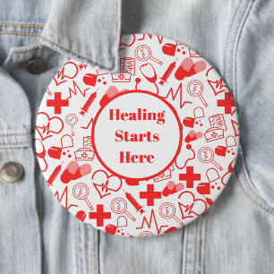 Personalised Medical Theme Healthcare Professional 6 Cm Round Badge