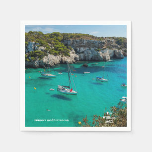 Personalised Mediterranean Minorca Napkin