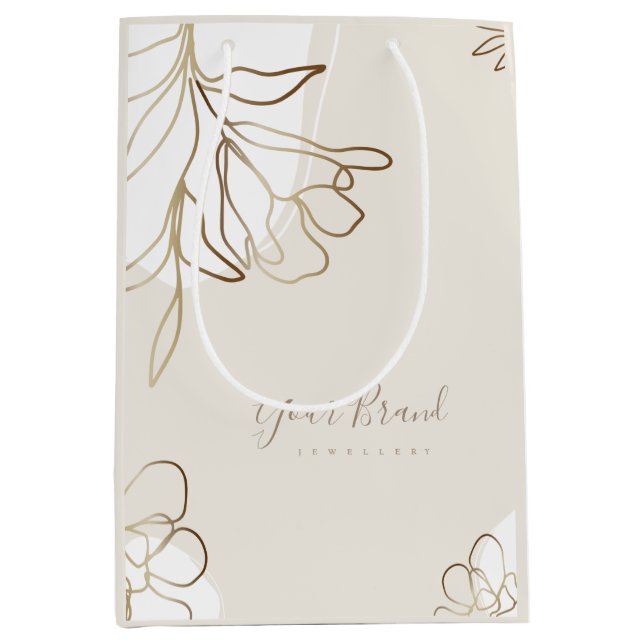 Personalised Medium Paper Bag Elegant Design (Front)