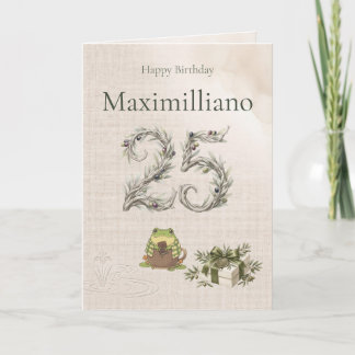 Personalised Meet Zochi 25th Birthday Card