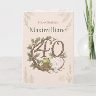 Personalised Meet Zochi 40th Birthday Card