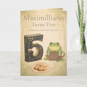 Personalised Meet Zochi 5th Birthday Card
