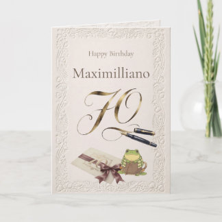 Personalised Meet Zochi 70th Birthday Card