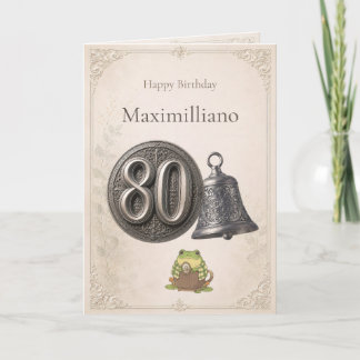 Personalised Meet Zochi 80th Birthday Card