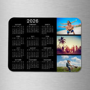 Personalised Memorable Photo Collage 2022 Calendar Magnet