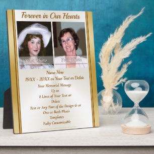 Personalised Memorial Gifts for Loss of Mother Plaque