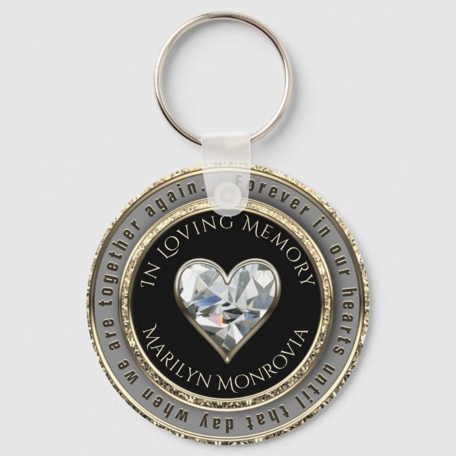 Personalised Memorial Key Ring (Front)