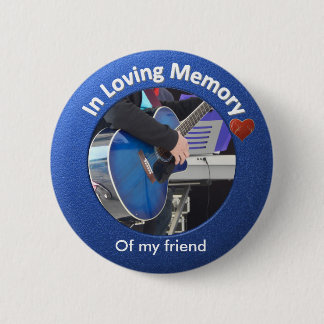 Personalised Memorial Photo 6 Cm Round Badge