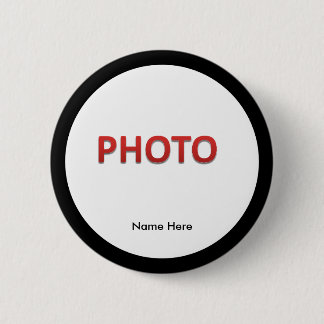Personalised Memorial Photo 6 Cm Round Badge