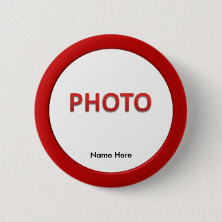 Personalised Memorial Photo 6 Cm Round Badge